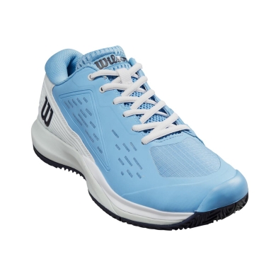 Wilson Tennisschuhe Rush Pro Ace Clay/Sandplatz 2024 hellblau/weiss Damen